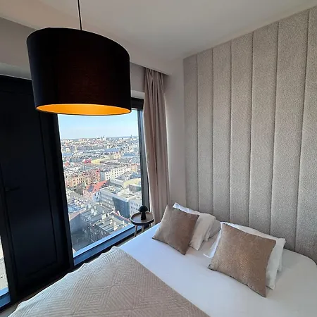 شقة Global L Sky Tower L Premium View L Panoramic Bathtub L Parking كاتوفيتسه
