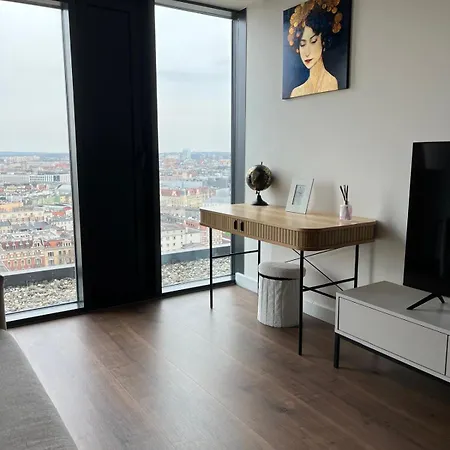 Global L Sky Tower L Premium View L Panoramic Bathtub L Parking Appartamento Katowice