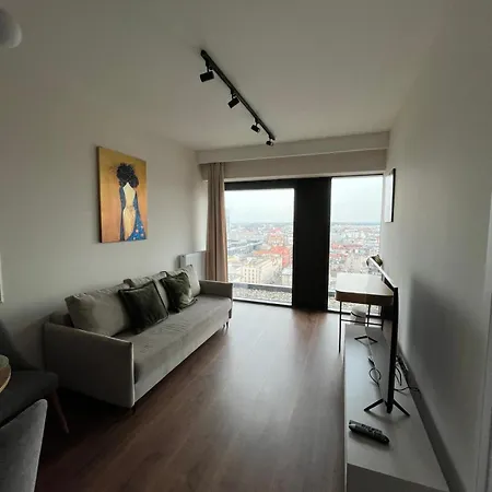 شقة Global L Sky Tower L Premium View L Panoramic Bathtub L Parking كاتوفيتسه